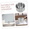 Beaupretty Stainless Steel Shaving Soap Bowl for Men Shave Bowl Compact Grooming Tool for Travel Design for Shaving Facial Cleansing view 3