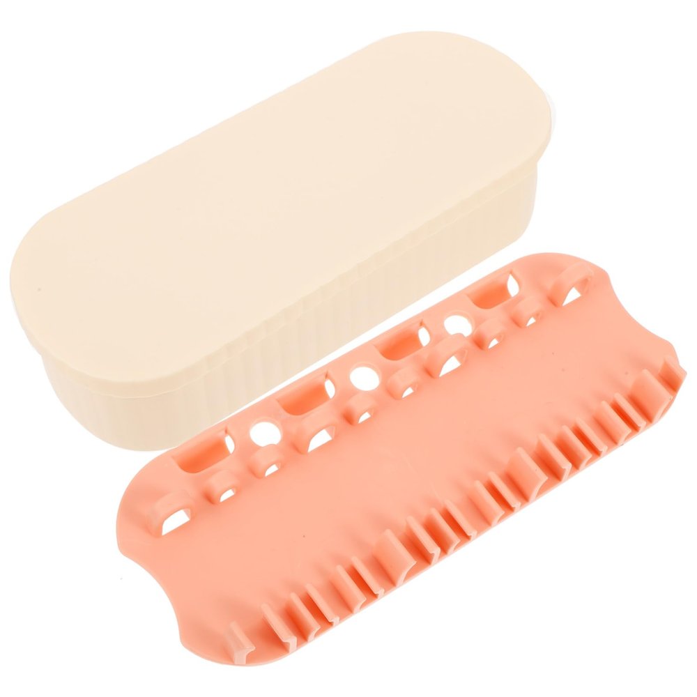 ABOOFAN Makeup Brush Cleaner Box Portable Makeup Tool Cleaning Storage Holder Compact Design for Cleaning for Home and Travel Use Great present