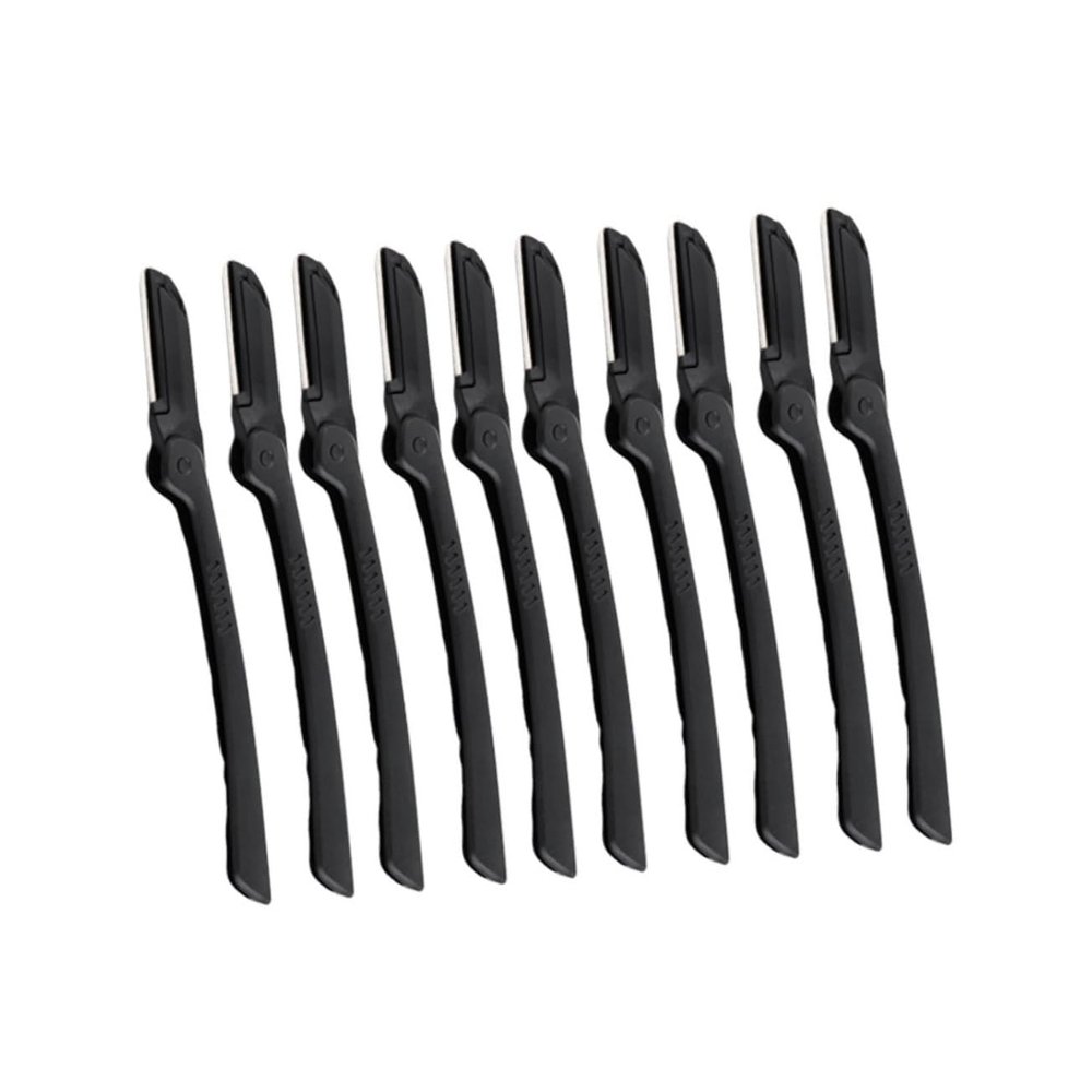 Healvian 10-Piece Portable Eyebrow Razor Set Folding Eyebrow Trimmer Tools for Makeup for Women for Home Use