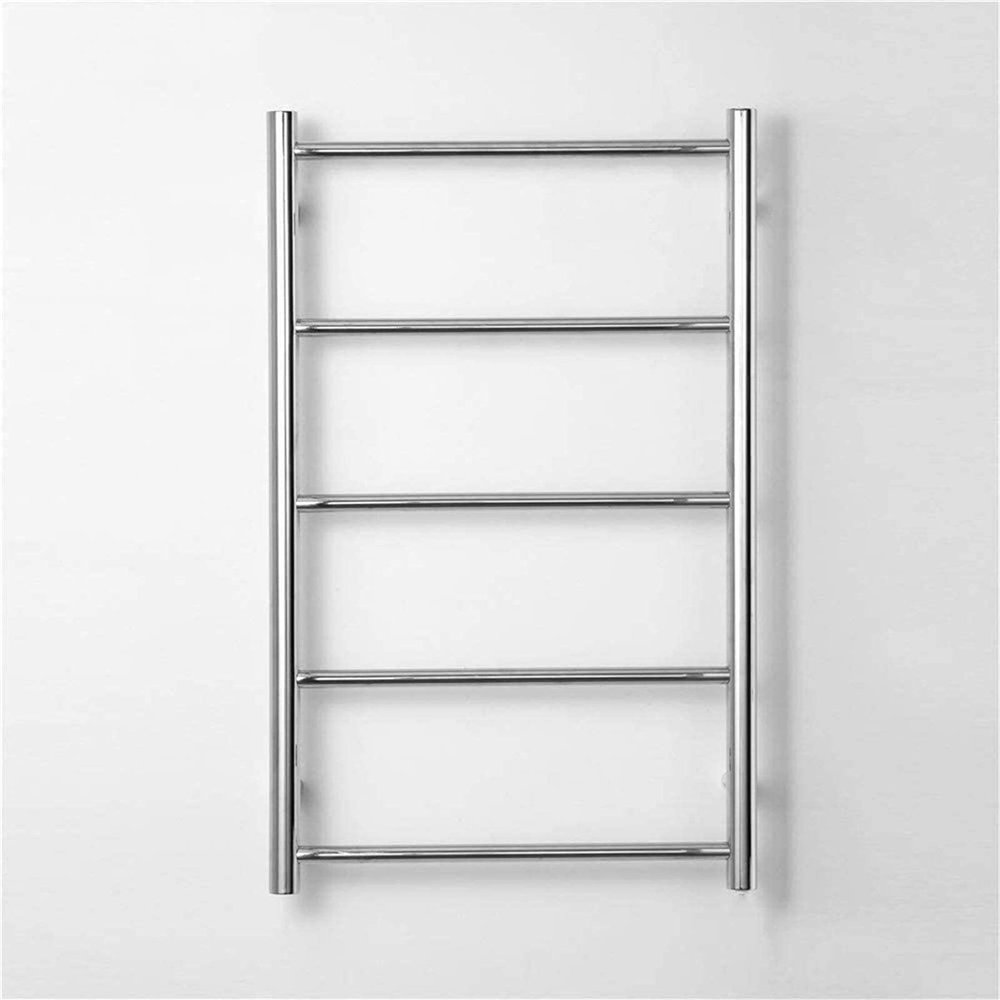 YYXCXXIZ Heated Towel Rail Rails Stainless Steel Towel Warmer, Electric Heated Towel Rack Hot Towel Rail with 5 Bars for Bathroom Kitchen Hotel