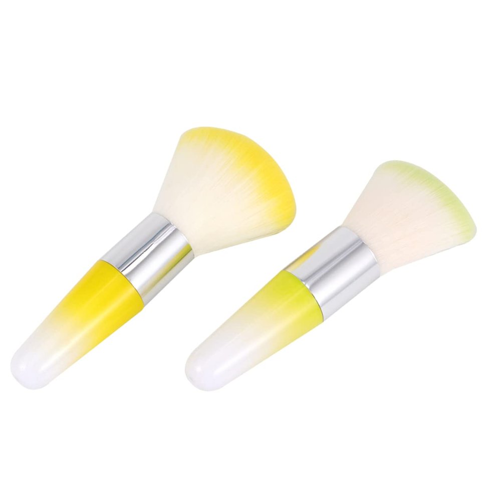 Vaguelly 2pcs Nail Dust Removal Makeup Brush Nail Powder Cleaner for Professional Diy