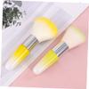 Vaguelly 2pcs Nail Dust Removal Makeup Brush Nail Powder Cleaner for Professional Diy view 3