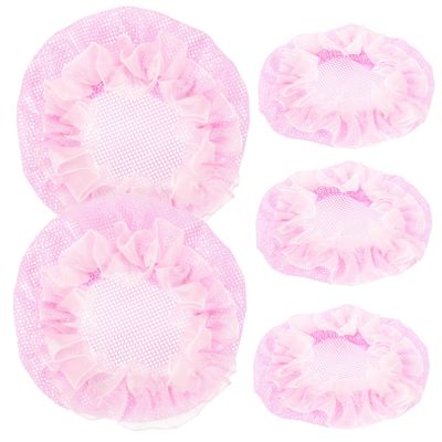 Beatifufu 5Pcs Pink Invisible Bun Hair Nets Set for Women Breathable Reusable Hair Accessories for Ballet Dance Skating Gymnastics and Everyday Styling
