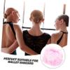 Beatifufu 5Pcs Pink Invisible Bun Hair Nets Set for Women Breathable Reusable Hair Accessories for Ballet Dance Skating Gymnastics and Everyday Styling view 4