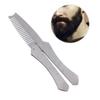 GALPADA Men's Stainless Steel Beard Shaper Comb Hair Comb Mustache Brush Beard Brush Static Folding Tool for Home Barber Salon view 1