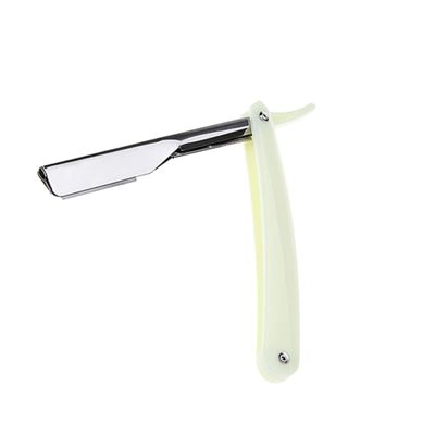 ERINGOGO Manual Straight Razor for Men Vintage Barber Shaver 1 Piece Metal Safety Razor for Precision Shaving Professional Hair Shaper