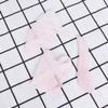 ARTSEWPLY 3pcs Natural Rose Quartz Gua Sha Tool Face Massager Body Scraper for Home Travel view 4