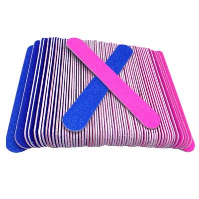 Baluue 100pcs Double Sided Nail Files Professional Grinding Nail File Safe and Practical Manicure Supplies