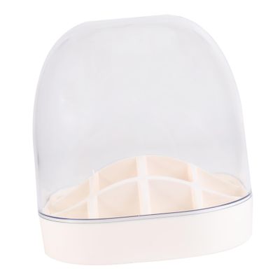 ABOOFAN 16-Grid Lipstick Organizer Lid Large Capacity Makeup Storage Box for Cosmetics Dustproof Lipstick Holder for Vanity and Travel