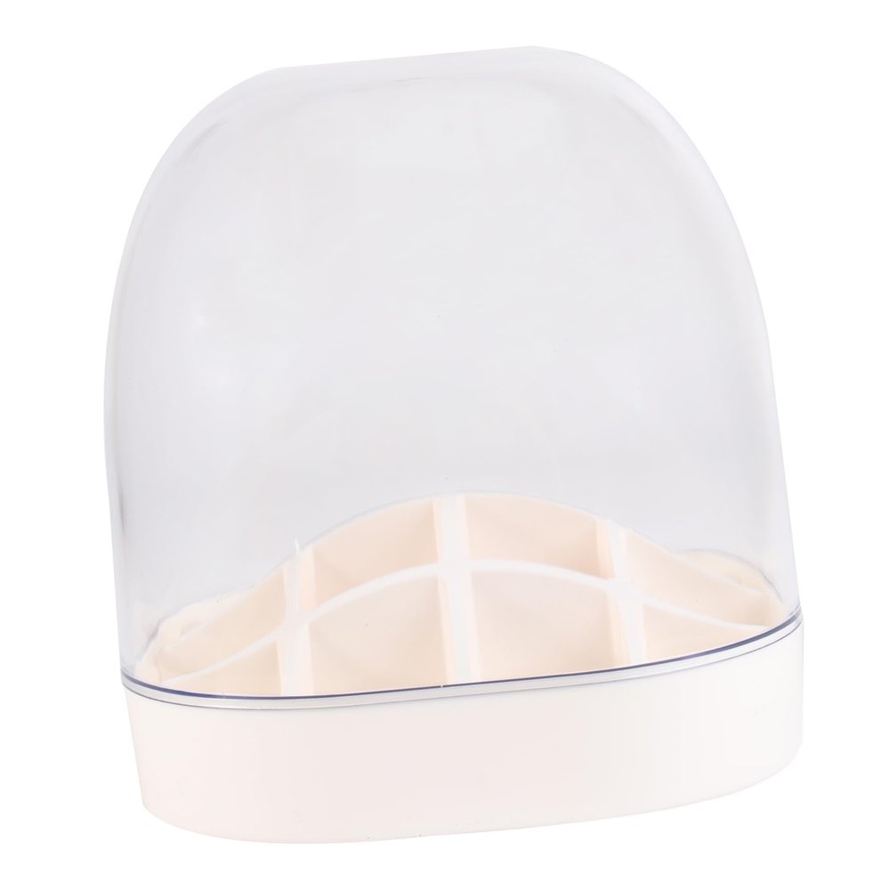 ABOOFAN 16-Grid Lipstick Organizer Lid Large Capacity Makeup Storage Box for Cosmetics Dustproof Lipstick Holder for Vanity and Travel
