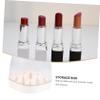 ABOOFAN 16-Grid Lipstick Organizer Lid Large Capacity Makeup Storage Box for Cosmetics Dustproof Lipstick Holder for Vanity and Travel view 3