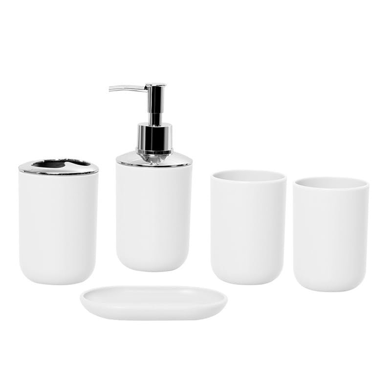 THJKUPO Bathroom Toiletry Set Bathroom Travel Toiletry Cup Five-Piece Home for Two(D)