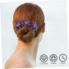 ARTSEWPLY 6pcs Elegant Flower Hair Bun Maker Lightweight Ribbon Styling Tools for Girls for Parties and Everyday Wear view 2