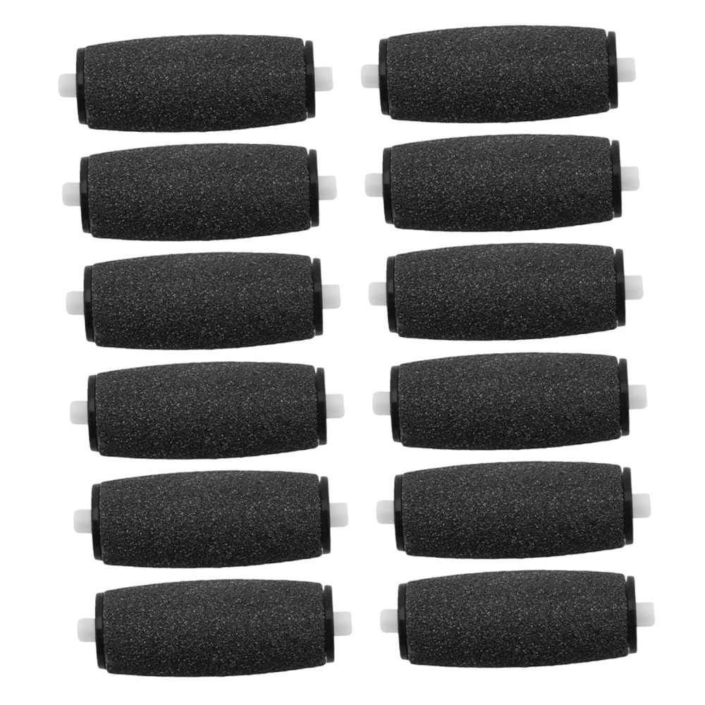 Beaupretty 12pcs Electric Foot File Replacement Rollers for Care Easy Install Rough Skin Remover Durable Polishing Head for Smoother Feet
