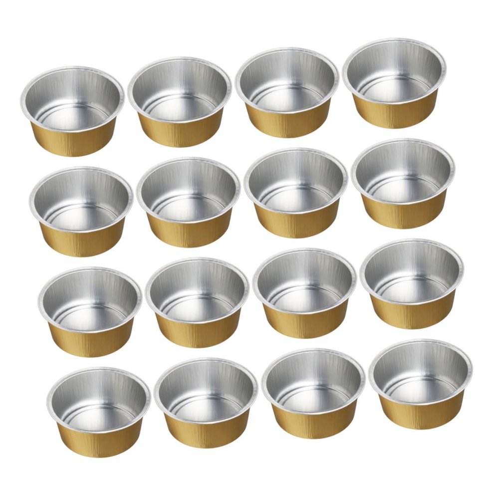 EXQUIMEUBLE 25pcs Aluminum Foil Wax Molding Bowl for Wax Beans Baking Candle Molding Hair Removal Home Salon