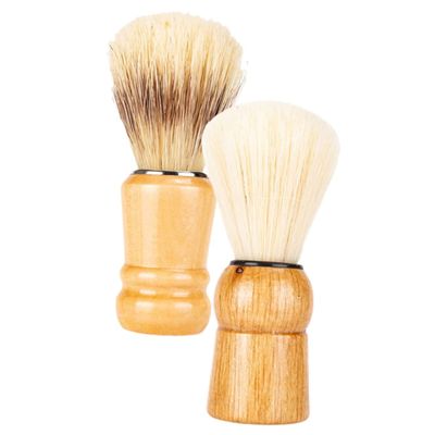 MAJORMENCH 2pcs Handle Shaving Brush for Men Beard Brush for Styling for Home and Travel Use and Boyfriends