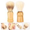 MAJORMENCH 2pcs Handle Shaving Brush for Men Beard Brush for Styling for Home and Travel Use and Boyfriends view 2