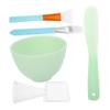 BATHVEVE 1set Skincare Bowl and Brush Kit Silicone Facial Mask Mixing Tool with Spatula for Easy Application and Cleaning Comprehensive Mud Masks and Facials view 1