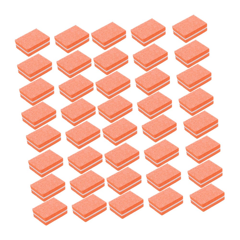 AUTSUPPL 50Pcs Mini Sponge Nail Files High Elasticity Nail Buffer Blocks for Manicure and Sided Polishing Tools for Salon and Home Use