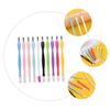 EXQUIMEUBLE 15pcs Manicure Tools Nail Care Kit Cuticle Pusher Dead Skin Scissors Nail Clippers for Home Use Random Color view 4