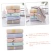BATHVEVE 5pcs Decorative Boys and Girls Face Towels Cotton Hand Towels Soft Absorbent Washcloths for Boy Girl Bath Shower view 3