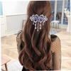 DECORNIJIA Delicate Rhinestone Hair Clip for Women Stylish Automatic Barrette Accessory for Hair Versatile for Various Styles for Daily Wear and Special Occasions view 4
