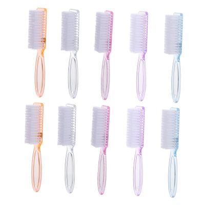 BATHVEVE 10pcs Handle Nail Brush Flexible Fingernail Cleaner for Toes Hands Kitchen Bathroom Multi-purpose Scrubbing Tool for Home Travel Use