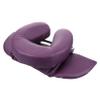 EPIGEIST Facial Pillow for Massage Beds Purple Nap Cushion Comfortable Face Down Sleeping Pillow for Office and Home Use view 1