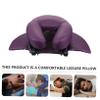 EPIGEIST Facial Pillow for Massage Beds Purple Nap Cushion Comfortable Face Down Sleeping Pillow for Office and Home Use view 3