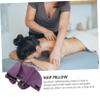 EPIGEIST Facial Pillow for Massage Beds Purple Nap Cushion Comfortable Face Down Sleeping Pillow for Office and Home Use view 4