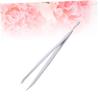 Beaupretty 1pc Stainless Steel Eyebrow Tweezers Multi Functional Makeup Tool for Women Men Portable Eyebrow Clip for Removal Lightweight and Durable Silver Design view 3