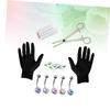 AKOOSY 15pcs Body Piercing Kit Navel Ring Set Fake Belly Button Piercing Kit for Professional Daily Use view 2