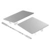 Nail Art Mixing Plate Stainless Steel Ring Tool, 2 Sets Silver view 1