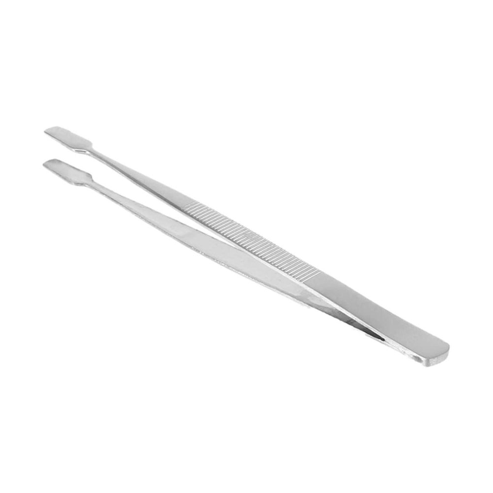 ELAYARD Stainless Steel Stamp Nipper Tweezer for Stamps and False Eyelashes Precision Blunt Tip Design for Crafting and Collecting