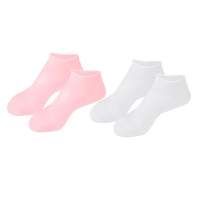 EPIGEIST 2pairs Exfoliating Moisturizing Socks for Women Ankle Socks Pedicure Neoprene Foot Care Supplies