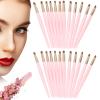 24PCS Portable Lip Brushes with Handle Lightweight Makeup Tool for Delicate Lipstick Application view 3