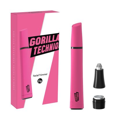 Gorilla Technique Eyebrow & Facial Trimmer for Women, Painless 2 in 1 Eyebrow Razor & Facial Hair Remover for Upper Lip, Chin & Peach Fuzz for Smooth Skin, K-Beauty Inspired Korean Skin Care