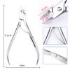 3Pcs/Set Professional Stainless Steel Nail Cutter Scissor Nippers Muti Function Cuticle Pusher Remover Nail Care Manicure Kits,A02 view 2