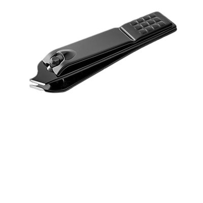 1PC Black Nail Clippers Stainless Steel Nail Cutter Thick Scissor Plier Toenail Fingernail Professional Manicure Trimmer NailArt,Small Oblique Mouth