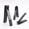 1PC Black Nail Clippers Stainless Steel Nail Cutter Thick Scissor Plier Toenail Fingernail Professional Manicure Trimmer NailArt,Small Oblique Mouth view 4
