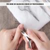 3 Pcs/Set Toenail Fingernail Cuticle Nippper Professional Nail Clipper Manicure Cutter Scissoris Stainless Steel Trimmer Tools,Rianbow,C view 3