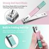 7/12/18 Pieces Nail Clippers, Rainbow Manicure Set, Stainless Steel Pedicure Set, Nail Scissors,Colorful 7 in 1 view 2
