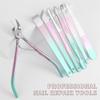 7/12/18 Pieces Nail Clippers, Rainbow Manicure Set, Stainless Steel Pedicure Set, Nail Scissors,Colorful 7 in 1 view 4