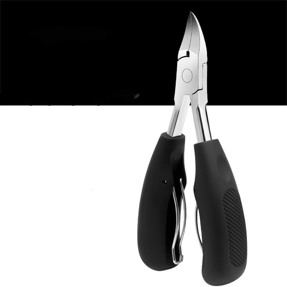 2024 Stainless Steel Cuticle Trimmer Professional Nail Nipper Remover for Fingernails Toenails,Balck