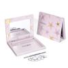 Magnetic Empty Makeup Palette with Mirror  Customizable Refillable Case for Eyeshadow, Blush, Lipstick, Highlighter  Lightweight, Waterproof, with Spatula & 20 Metal Stickers (Pink, Medium) view 1