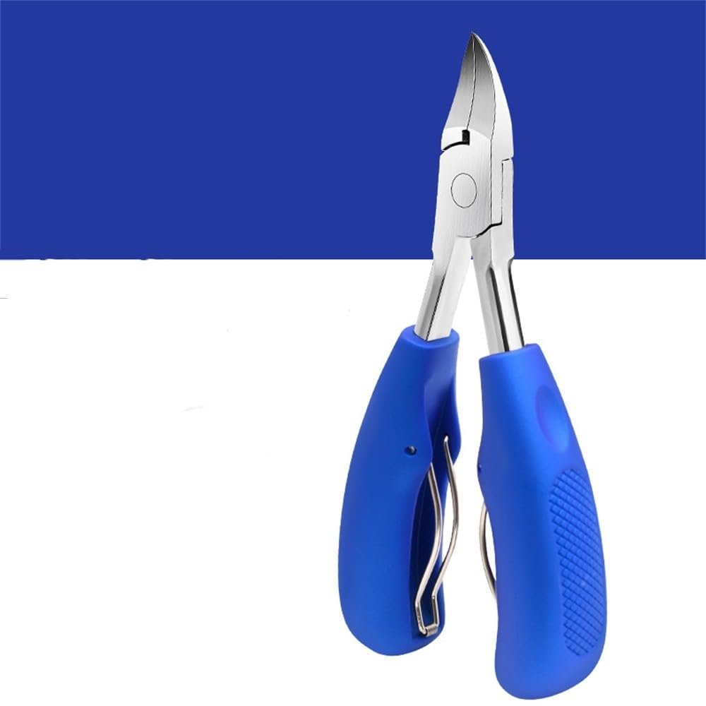 2024 Stainless Steel Cuticle Trimmer Professional Nail Nipper Remover for Fingernails Toenails,Blue
