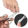 1 Pcs Stainless Steel Nail Cuticle Scissors Removal Special Eyebrow Eyelids Patch Trimmer Manicure Clipper Nail Tools,01,h view 4