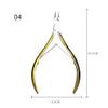 3Pcs/Set Professional Stainless Steel Nail Cutter Scissor Nippers Muti Function Cuticle Pusher Remover Nail Care Manicure Kits,A09 view 2