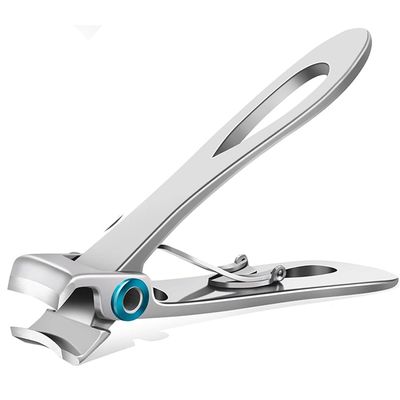 1PC Professional Nail Clippers Carbon Steel Nail Cutter Black Sliver Repair Finger Toe Tools Finger Toe Scissors,Silver