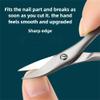 1pcs Professional Nail Clipper Scissors Eyebrow Eyelash Curved Blade Manicure Pedicure Nail Toenail Clipper,Silvery view 4